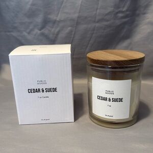 Public Goods Cedar & Suede candle